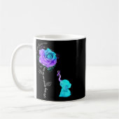 Mug Fleur de sensibilisation à la prévention du suicid (Gauche)