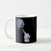 Mug Fleur de sensibilisation à la prévention du suicid (Gauche)