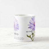 Mug Fleur de septembre mois de naissance Personnalisée (Centre)