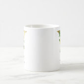Mug Fleur de tournesol dorée monogrammée initiale Y (Centre)