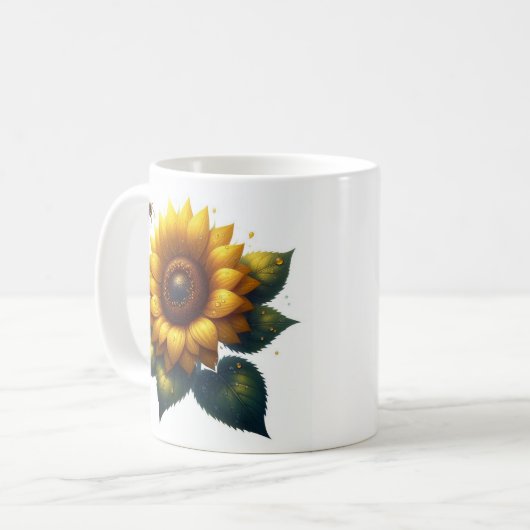 Mug Fleur de tournesol été (Devant gauche)