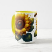 Mug Fleur de tournesol été (Devant gauche)