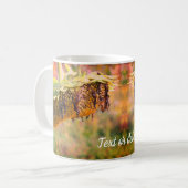 Mug Fleur de tournesol fanée personnalisée (Devant gauche)