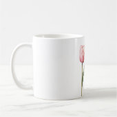 Mug Fleur de tulipe rose croyez (Gauche)