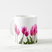 Mug Fleur de tulipe rose style printemps / Pâques (Devant gauche)