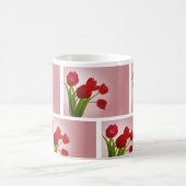 Mug Fleur de tulipes rouges - Design floral élégant (Centre)