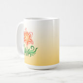Mug Fleur de vecteur : (Devant gauche)
