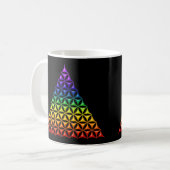 Mug Fleur de vie / Blume des Lebens - chakra pyramidal (Devant gauche)