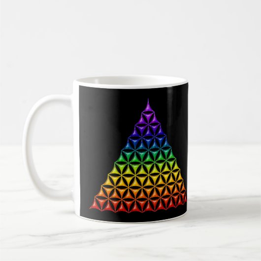 Mug Fleur de vie / Blume des Lebens - chakra pyramidal (Gauche)