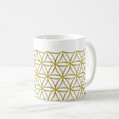 Mug Fleur de vie / Blume des Lebens - Or frontalier (Devant droit)