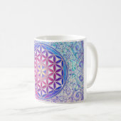 Mug Fleur de vie / Blume des Lebens - Ornement V (Devant droit)