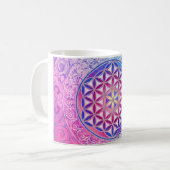 Mug Fleur de vie / Blume des Lebens - Ornement V (Devant gauche)