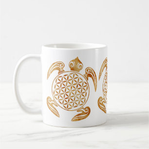 Mug Fleur de vie / Blume des Lebens - pierre de tortue