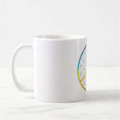 Mug Fleur de vie Design Paix + Symbole d'amour Arc en  (Gauche)
