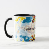 Mug Fleur De Vie - Façons Colorées 5 (Gauche)