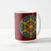 Mug FLEUR DE VIE - Fleur Fractale 1 (Devant droit)