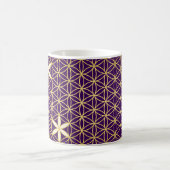 Mug Fleur De Vie - motif sans soudure - doré (Centre)