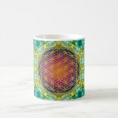 Mug Fleur de vie - or - fractale 2 (Centre)