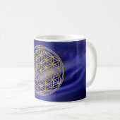 Mug Fleur De Vie | or, petit (Devant droit)