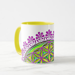 Mug Fleur De Vie - Ornements Vintages En Fleurs 2