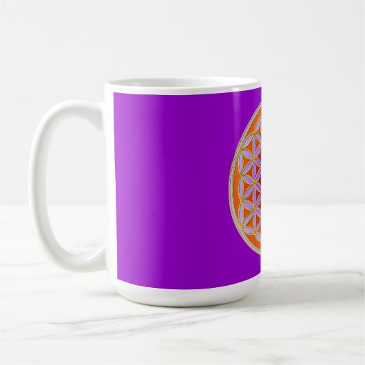 Mug Fleur De Vie - Style Bouton 04 (Gauche)