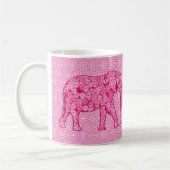Mug Fleur d'éléphant - rose fuchsia (Gauche)
