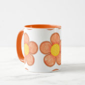 Mug Fleur d'été de Cantelope (Devant gauche)