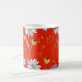 Mug Fleur d'été rouge brillant (Centre)