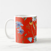 Mug Fleur d'été rouge brillant (Gauche)