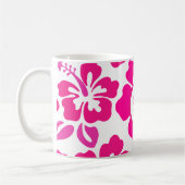 Mug fleur d'hibiscus tropical hawaii rose (Gauche)