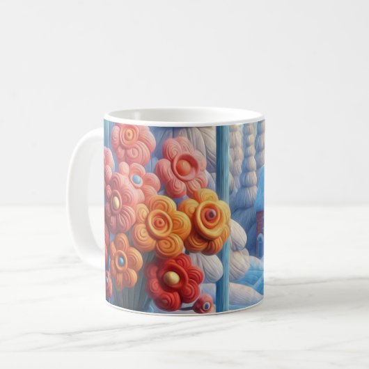 Mug Fleur d'hiver à la fenêtre (Devant gauche)