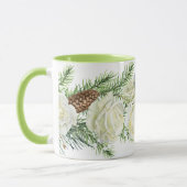 Mug Fleur d'hiver à l'aquarelle (Gauche)