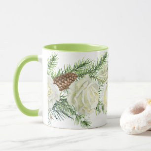 Mug Fleur d'hiver à l'aquarelle