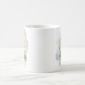 Mug Fleur d'hortensia blanc à l'aquarelle délicate (Centre)