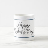 Mug Fleur d'iris bleu de la mer côtière Joyeuse fête d (Centre)