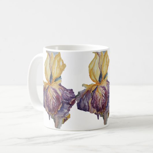 Mug Fleur d'iris pourpre (Devant gauche)