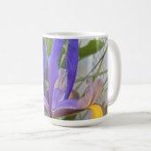 Mug Fleur d'Iris violet extérieur Jardin Nature Photo (Devant droit)