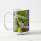 Mug Fleur d'Iris violet extérieur Jardin Nature Photo (Gauche)
