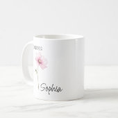 Mug Fleur d'octobre personnalisée (Devant gauche)