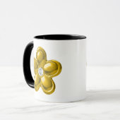 MUG FLEUR D'OR AVEC DIAMONDE (Devant gauche)