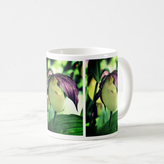 Mug Fleur d'orchidée blanche (Devant droit)