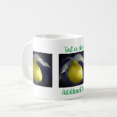 Mug Fleur d'orchidée Lady Slipper personnalisée (Devant gauche)