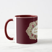 Mug Fleur du mois de janvier Œillet Citation de mère (Gauche)