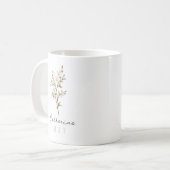 Mug Fleur du mois de mai avec nom – Aubépine (Devant gauche)