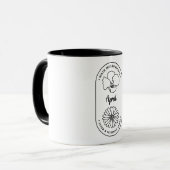 Mug Fleur du mois de naissance Avril Aster Glory Morni (Devant gauche)
