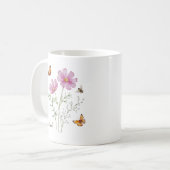 Mug Fleur du mois de naissance Cosmos (Devant gauche)