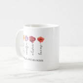 Mug Fleur du mois de naissance de la maman personnalis (Devant gauche)