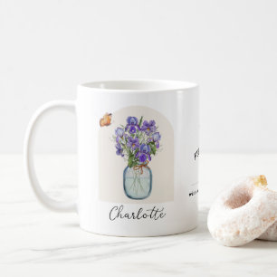 Mug Fleur du Mois de Naissance Février