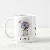 Mug Fleur du Mois de Naissance Février (Gauche)