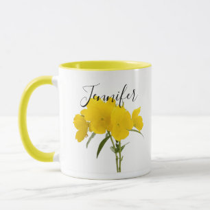 Mug Fleur du mois de naissance-février personnalisée